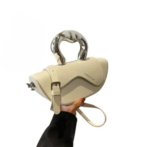 High-end Small Bag Women's New Trendy Fashion Shoulder Handbag Messenger Bag Versatile Saddle Bag Personality Chic Exquisite